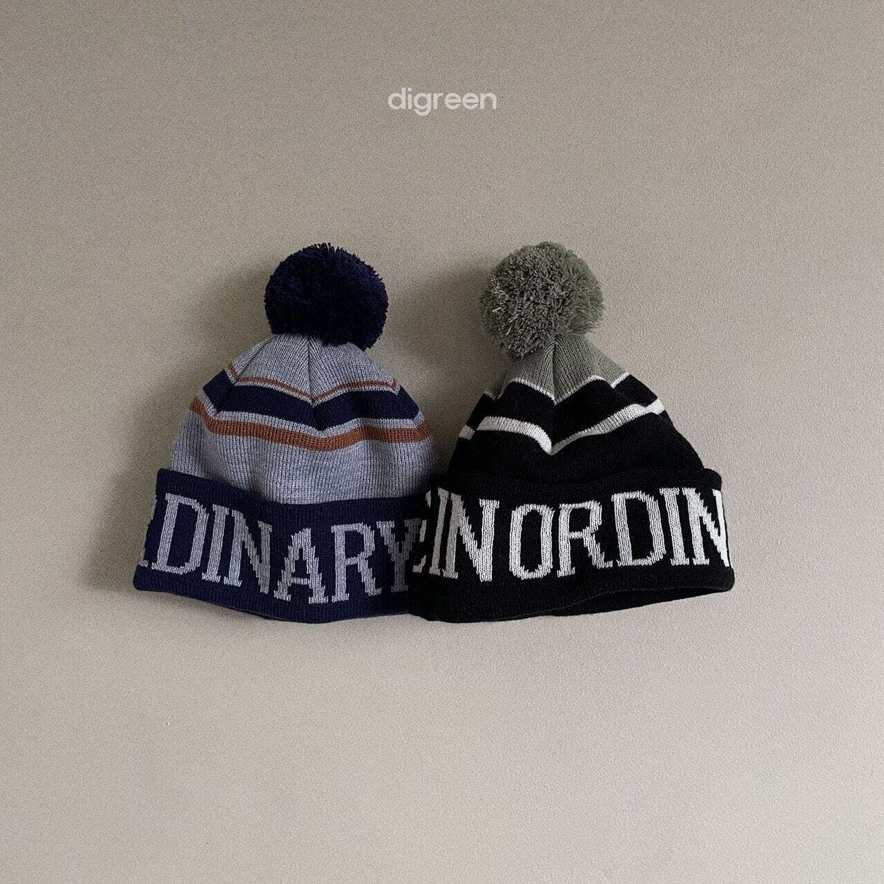 digreen lettering Beanie